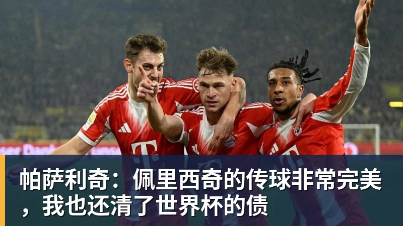 帕萨利奇：佩里西奇的传球非常完美，我也还清了世界杯的债
